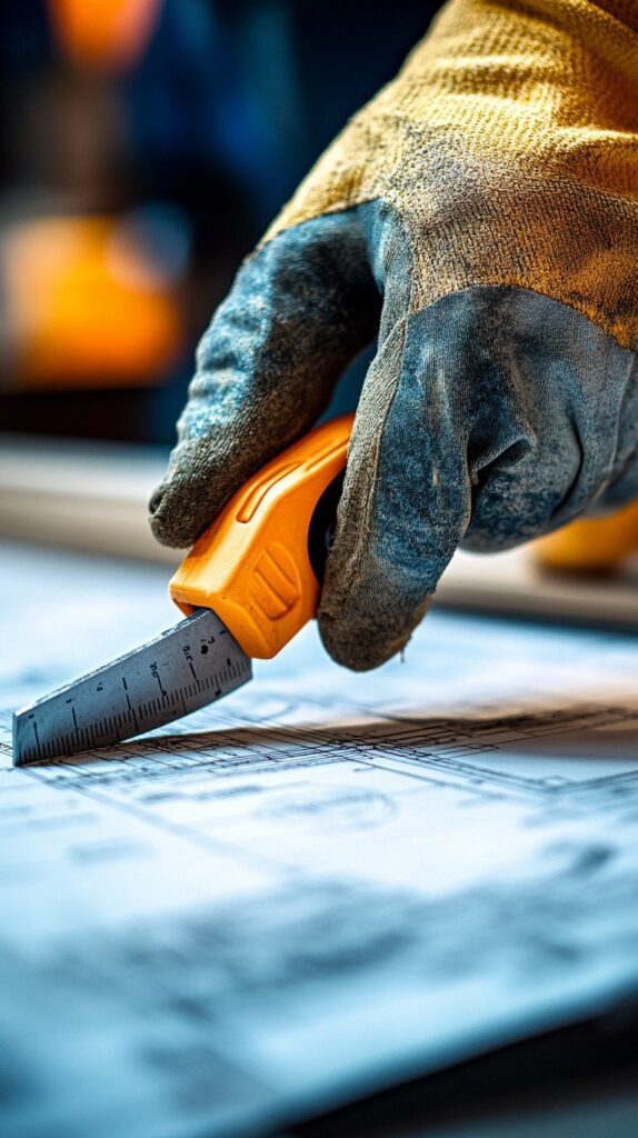 Carpenter's knife cutting hardwood precision