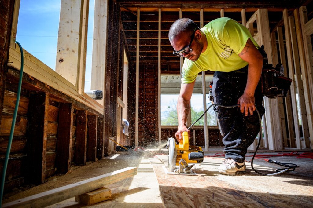 skilled carpenter crafting custom woodwork