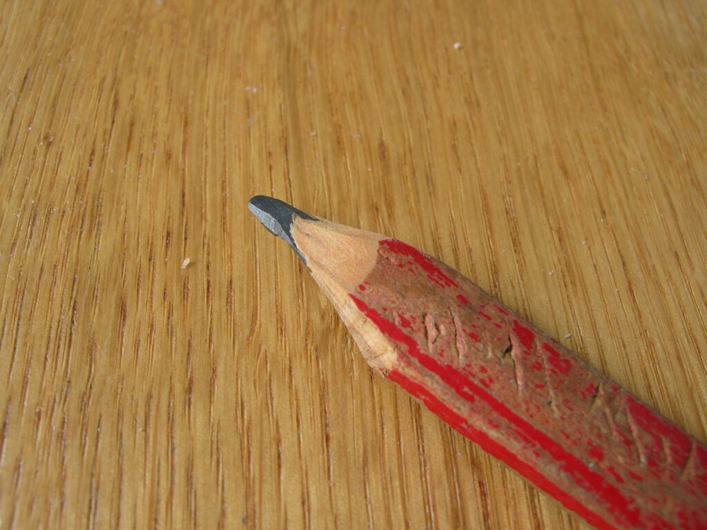 Carpenter pencil G10 marking hardwood